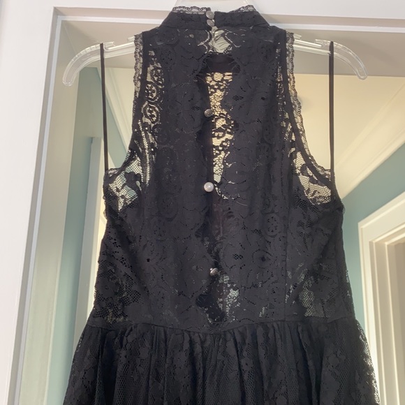 Black Free People Lacy Dress - Picture 4 of 4